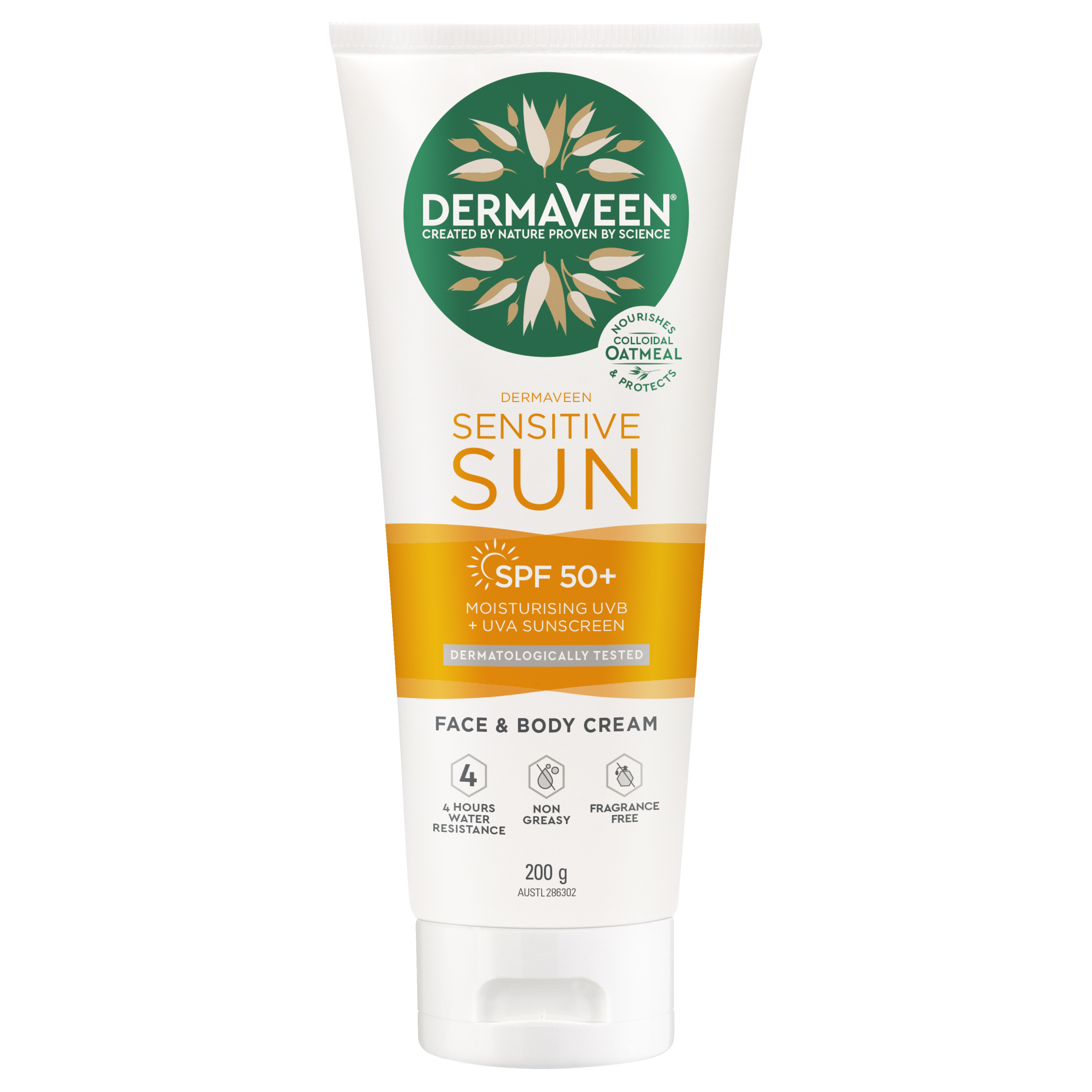 Sensitive Sun SPF50+ Moisturising UVB + UVA Sunscreen