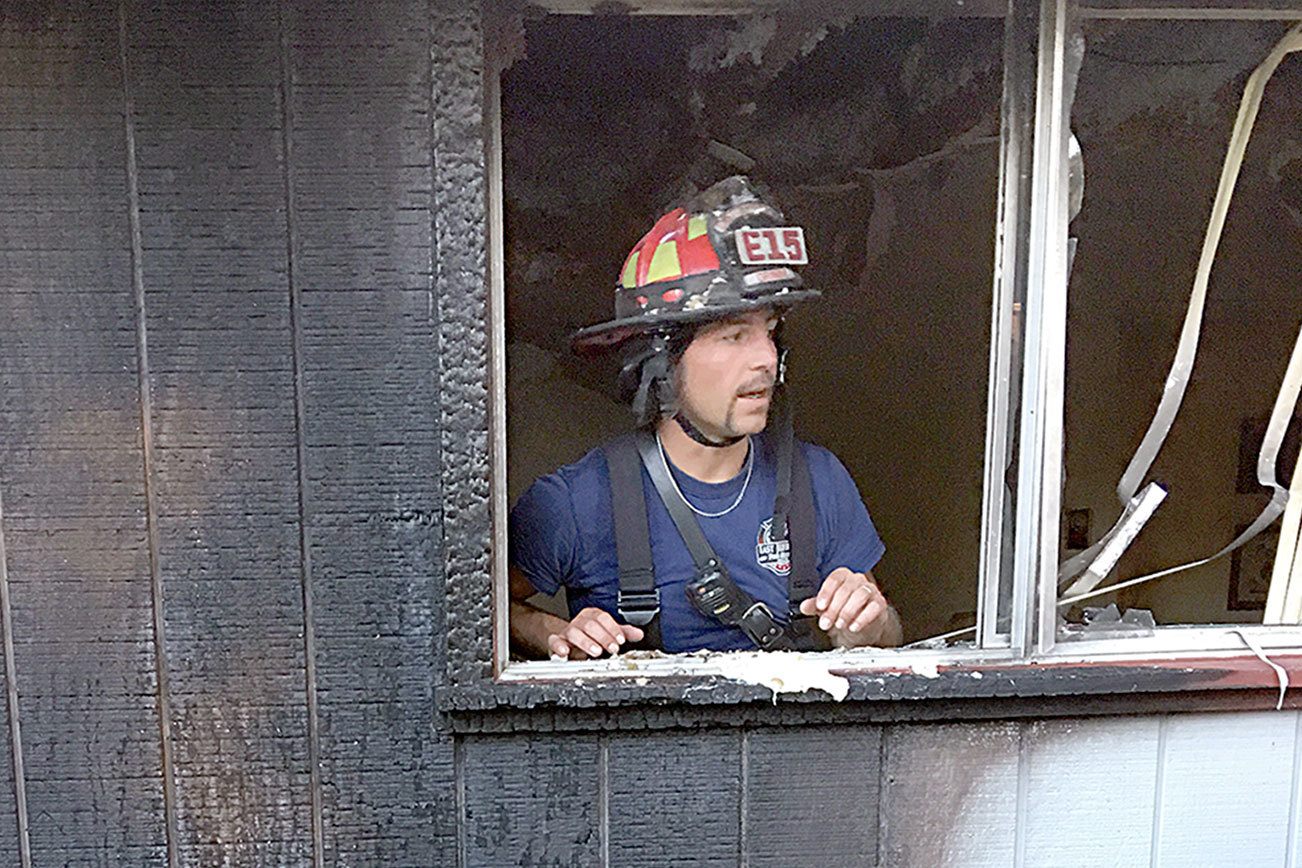 Fire forces couple from Port Hadlock home