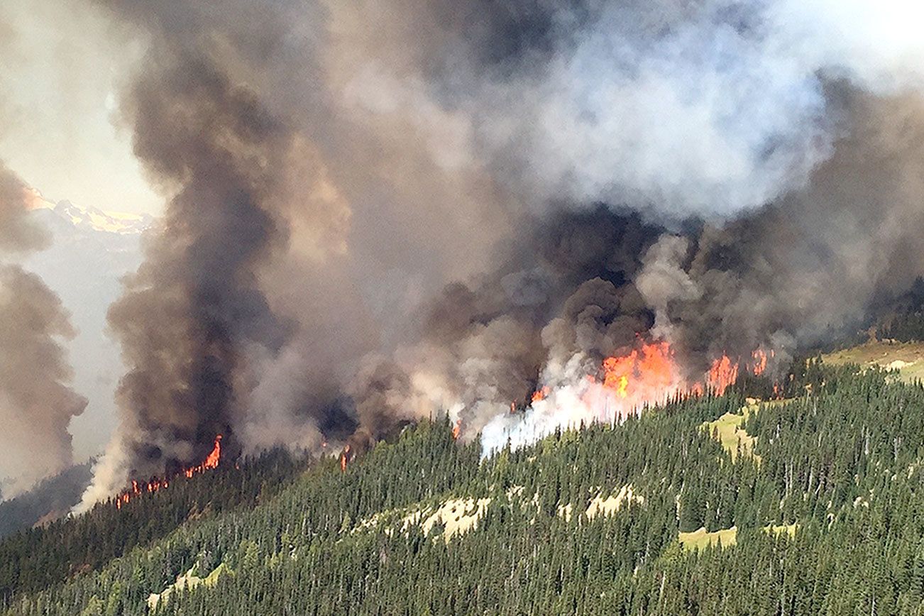 Hayes Fire eats another 1,500 acres of Olympic National Park