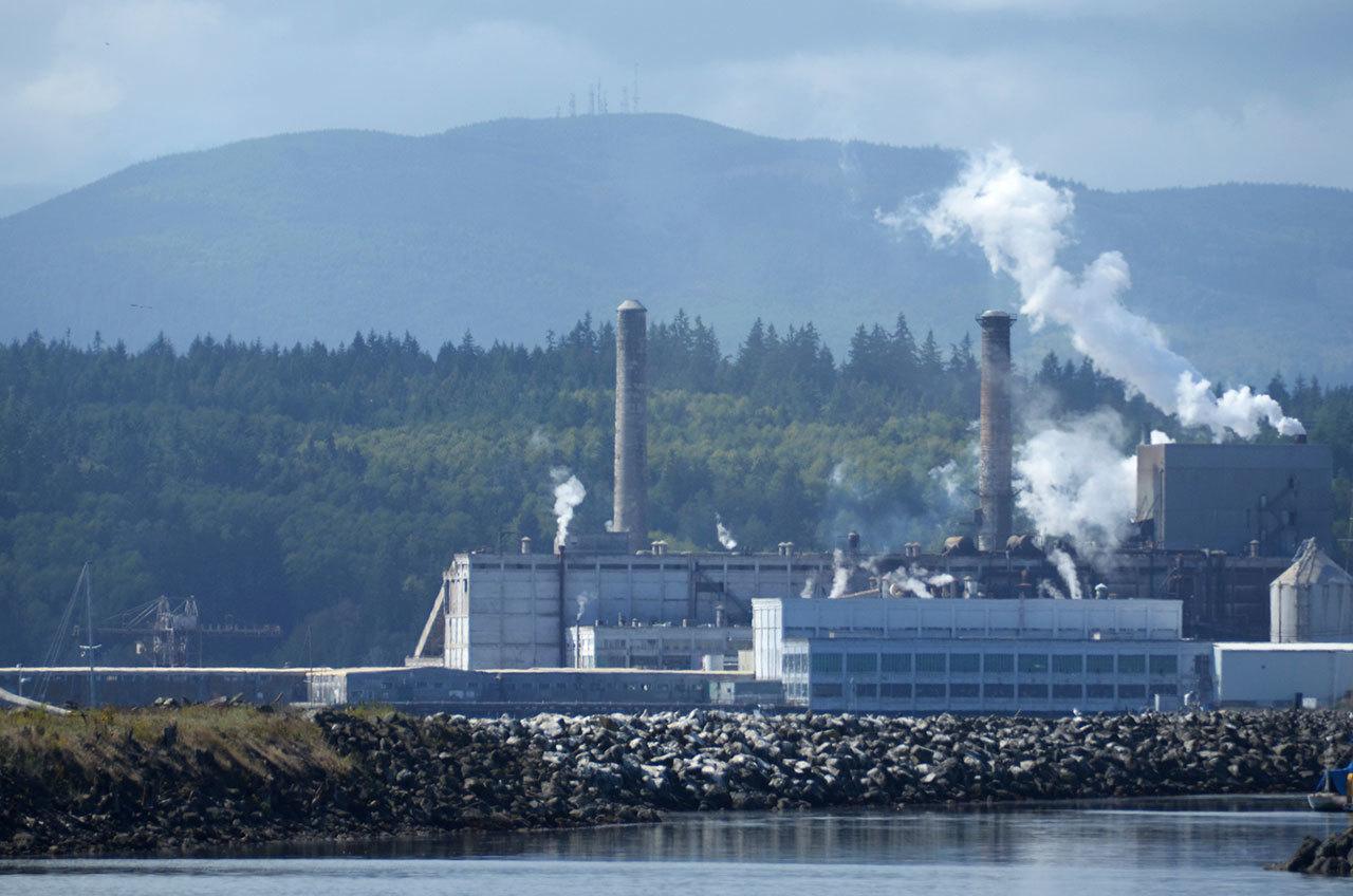 The Port Townsend Paper mill is working to reduce emissions and increase efficiency by converting to natural gas. (Cydney McFarland/Peninsula Daily News)