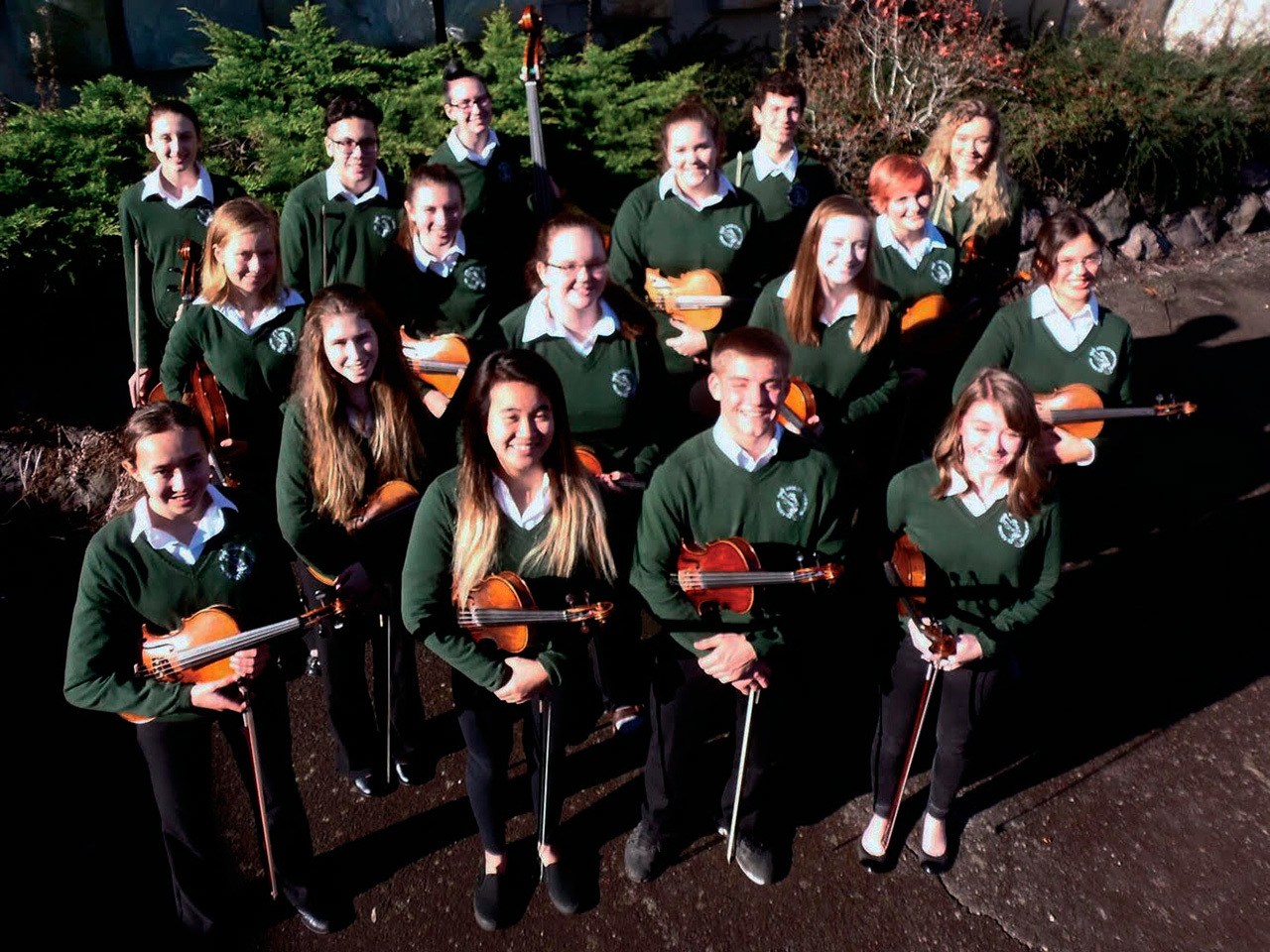 The Port Angeles High School Chamber Orchestra performs songs by George Harrison and other notable artists Tuesday at St. Luke’s Episcopal Church’s Music Live with Lunch in Sequim.