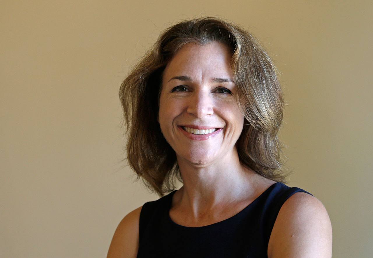 Democrat Hilary Franz, the state’s newly elected lands commissioner, poses in Cle Elum in September. Franz said her top priorities after taking office will be preparing public lands to deal with climate change and to find ways to strength local rural economies. (Elaine Thompson/The Associated Press)