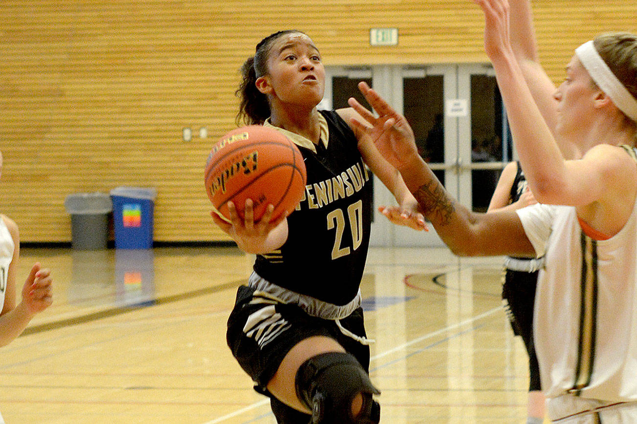 WOMEN’S BASKETBALL: Tall, powerful Umpqua too much for Peninsula in NWAC Elite Eight