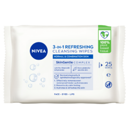 3in1 Refreshing Cleansing Wipes 25 Pack