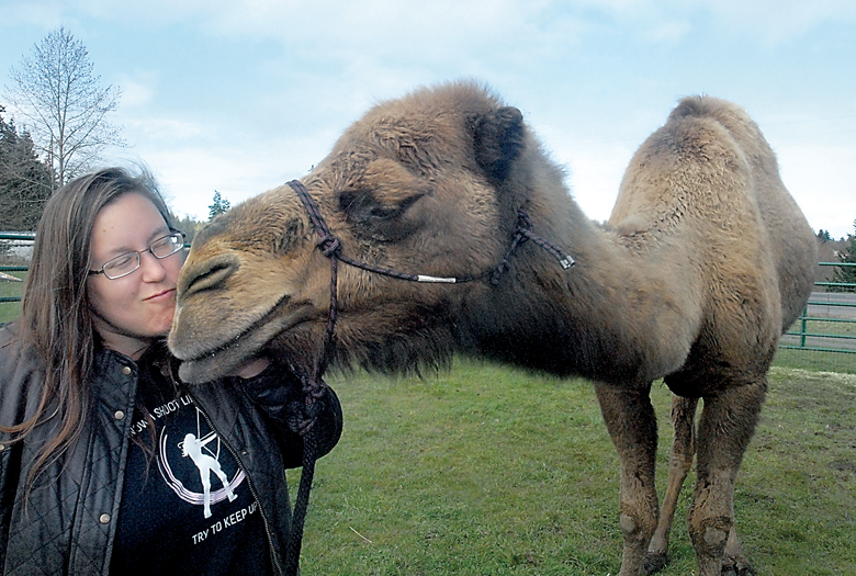 Becky Northaven gets a kiss from Eli