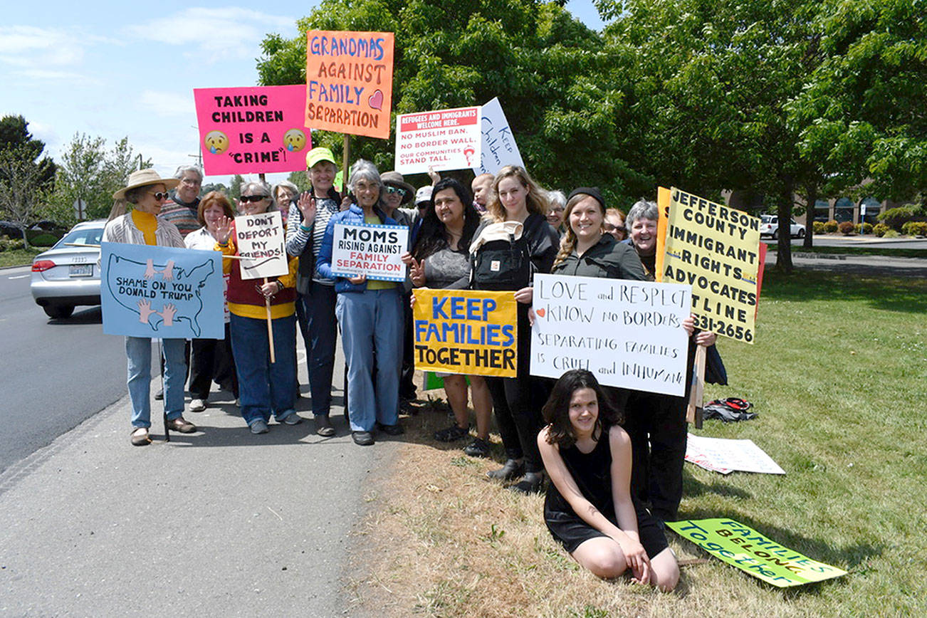 Port Townsend group protests for immigrant rights