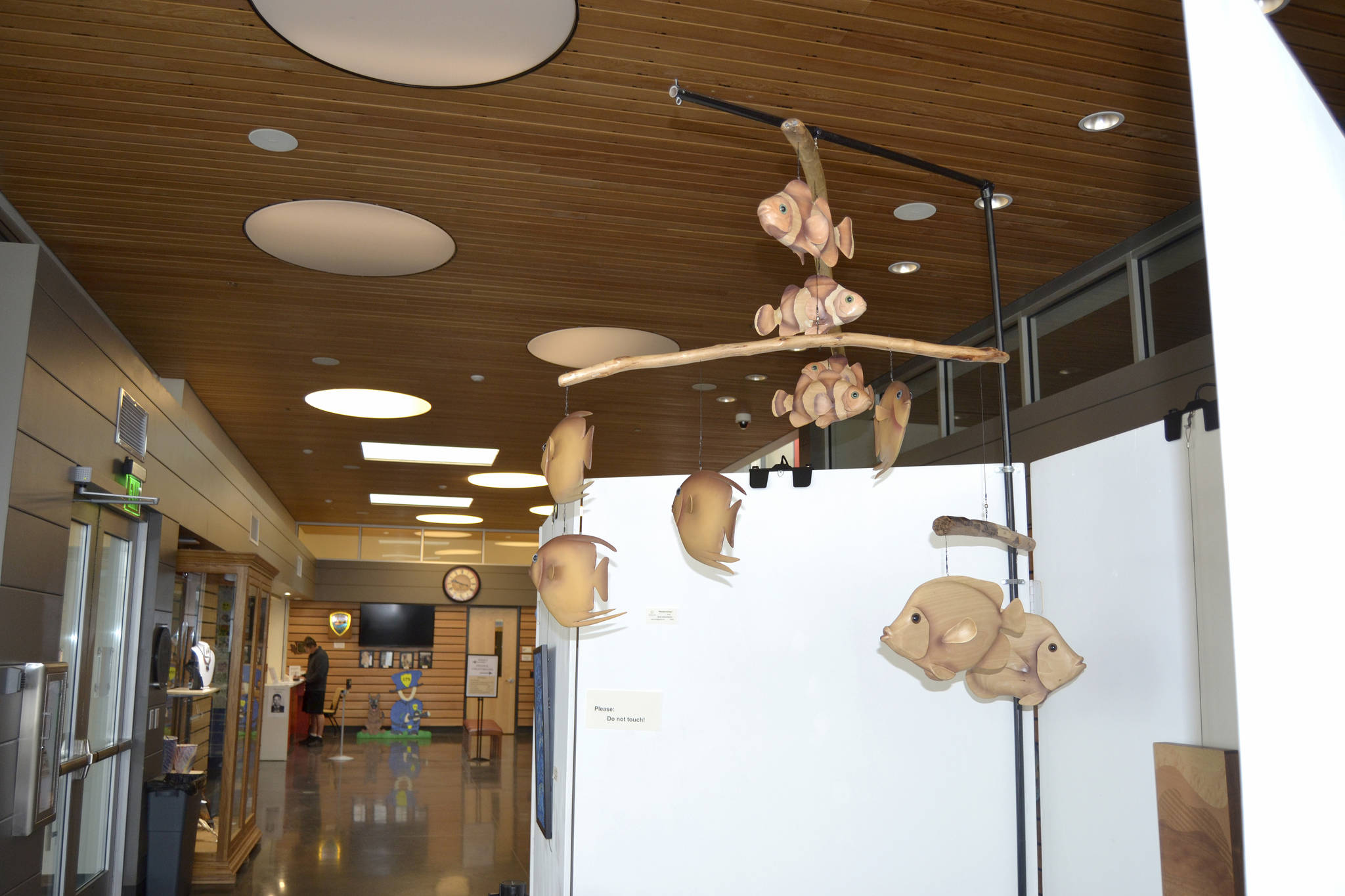 The Earth, Wind, Fire & Water show in the Sequim Civic Center features art by multiple artists including David Johannessohn. Susan Zarit, a member of the City Arts Advisory Committee, said people come to the Civic Center specifically for its art and for many of them it’s their first time in the building. (Matthew Nash/Olympic Peninsula News Group)