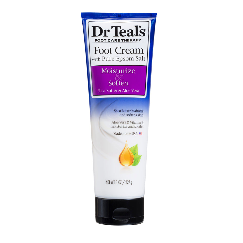 Dr Teal's Foot Cream - Moisturize & Soften with Shea Butter & Aloe Vera Foot Cream – Moisturize & Soften with Shea Butter & Aloe Vera