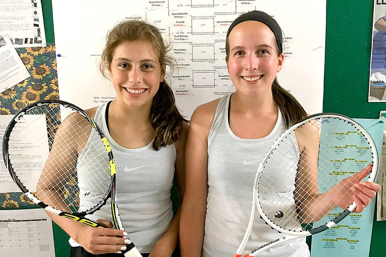 STATE TENNIS: Sequim’s Dietzman and Wiker win doubles championship; boys doubles teams place