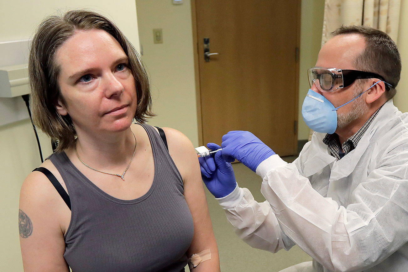 Volunteers test experimental COVID-19 vaccine