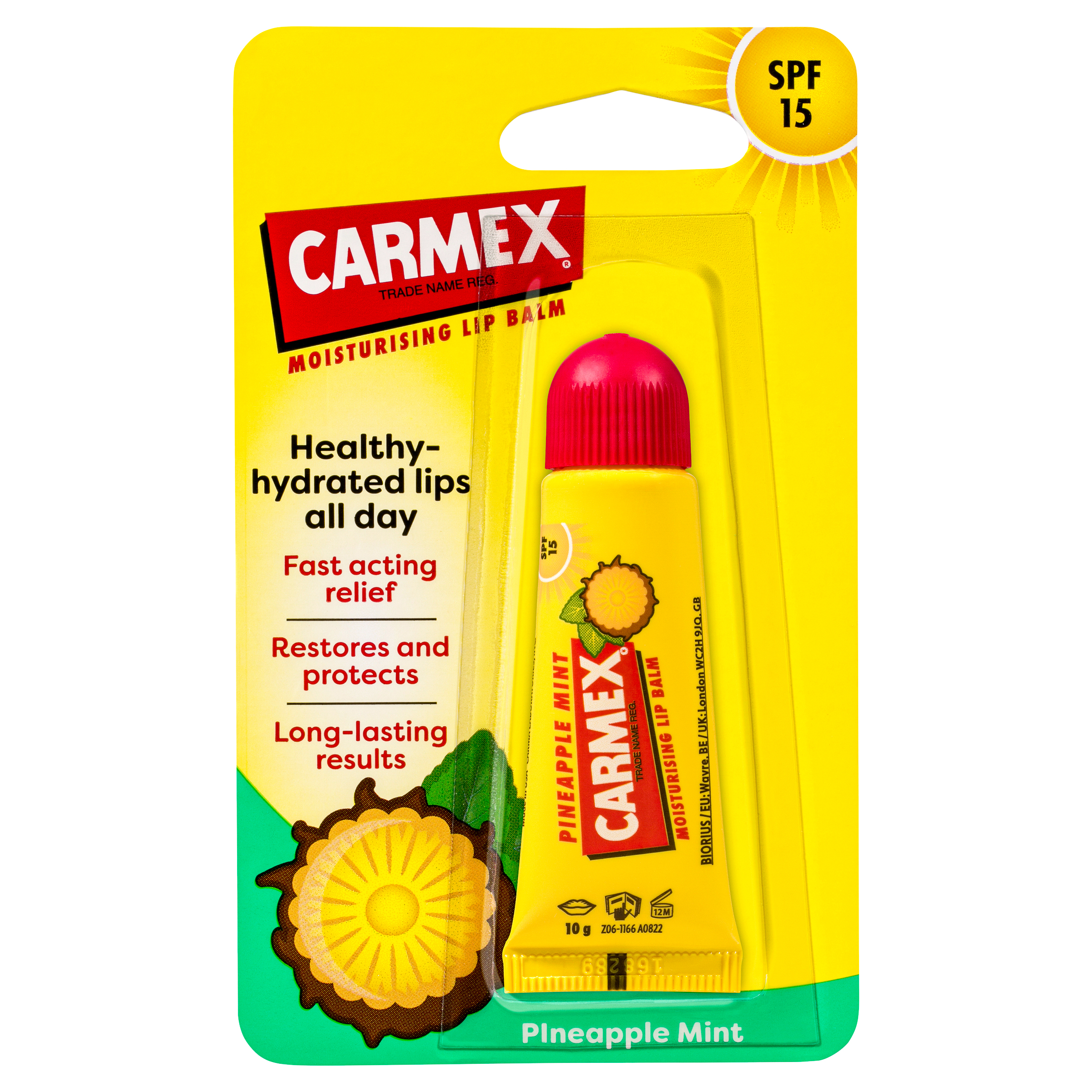 0083078013356-1 Carmex® Pineapple & Mint Lip Balm