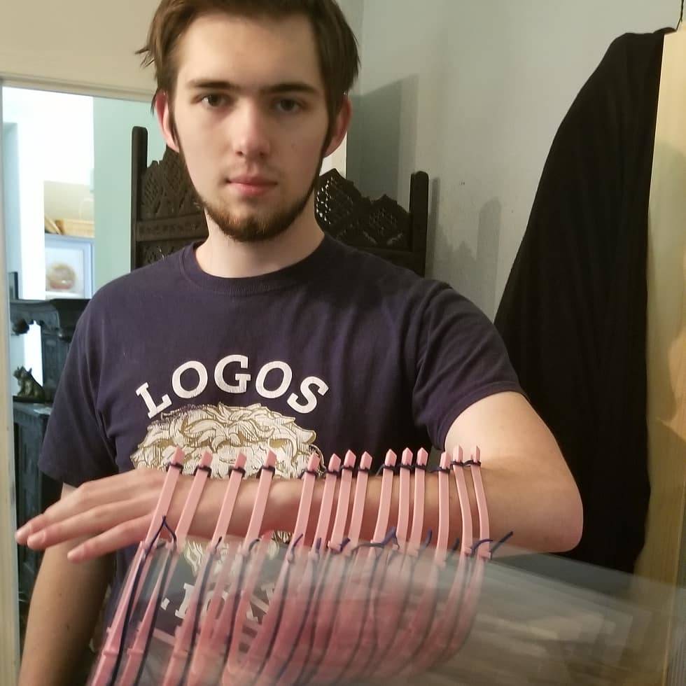 Brothers make face shields with 3-D printer