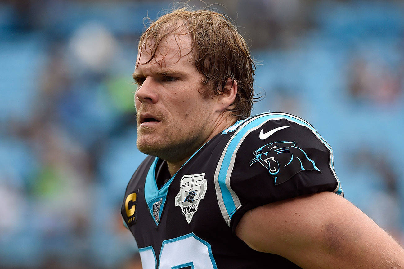 Olsen learning Seahawks system during a different offseason