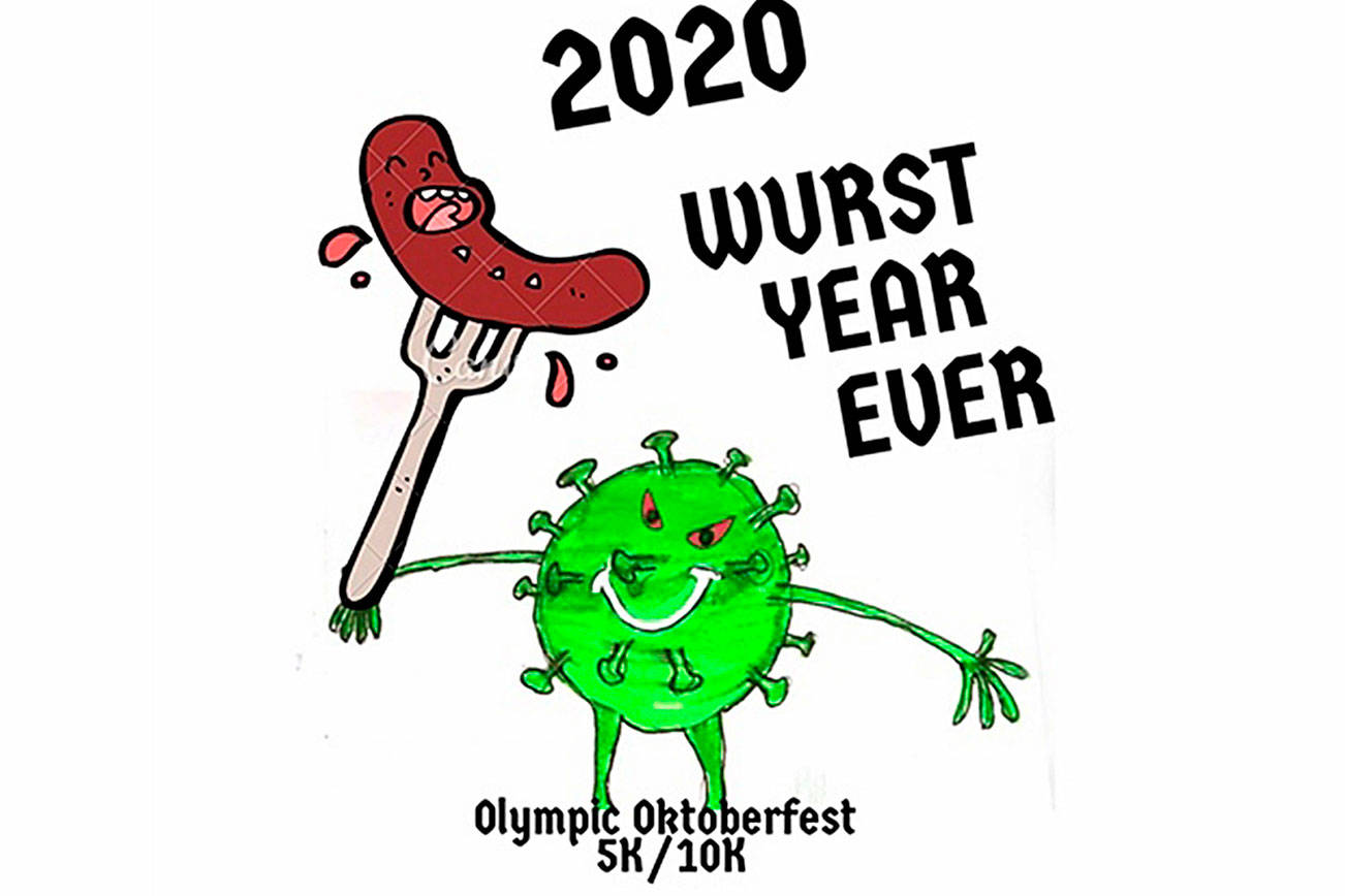 The design for the Peninsula Adventure Sports' Olympic Oktoberfest race tshirt to be held Oct. 24.