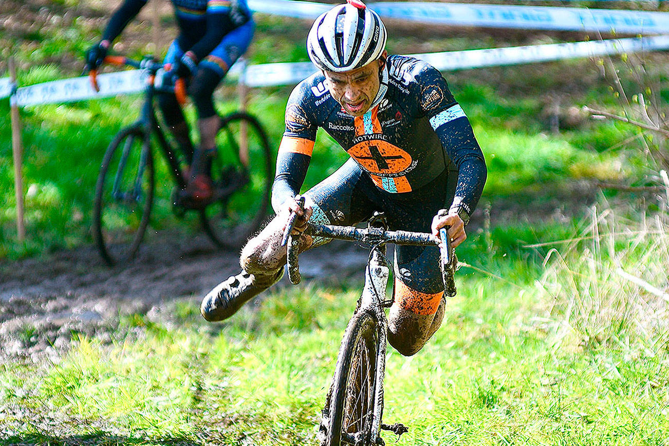 Photo courtesy of Jay Cline
The first "test event" of cyclocross was held at Extreme Sports Park outside of Port Angeles in late March. Races that are part of the normal cyclocross fall circuit are scheduled at the site in October and November.