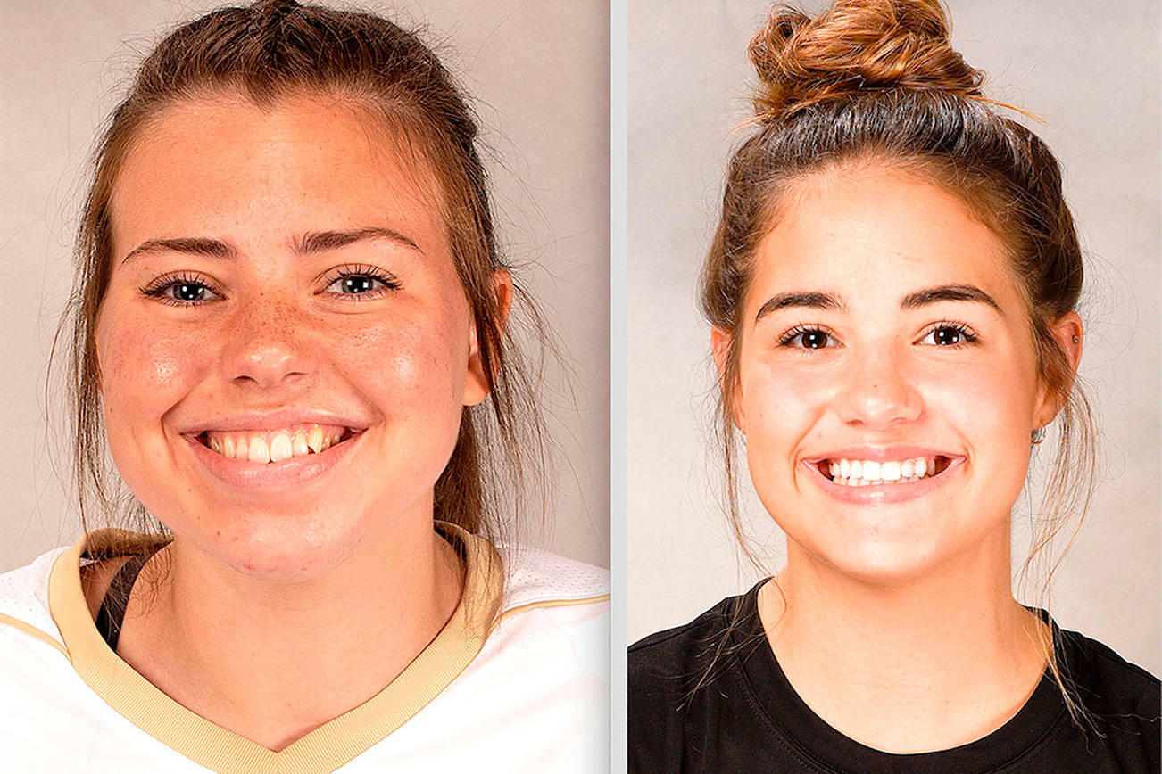 Grace Johnson, left, and Hope Glasser.