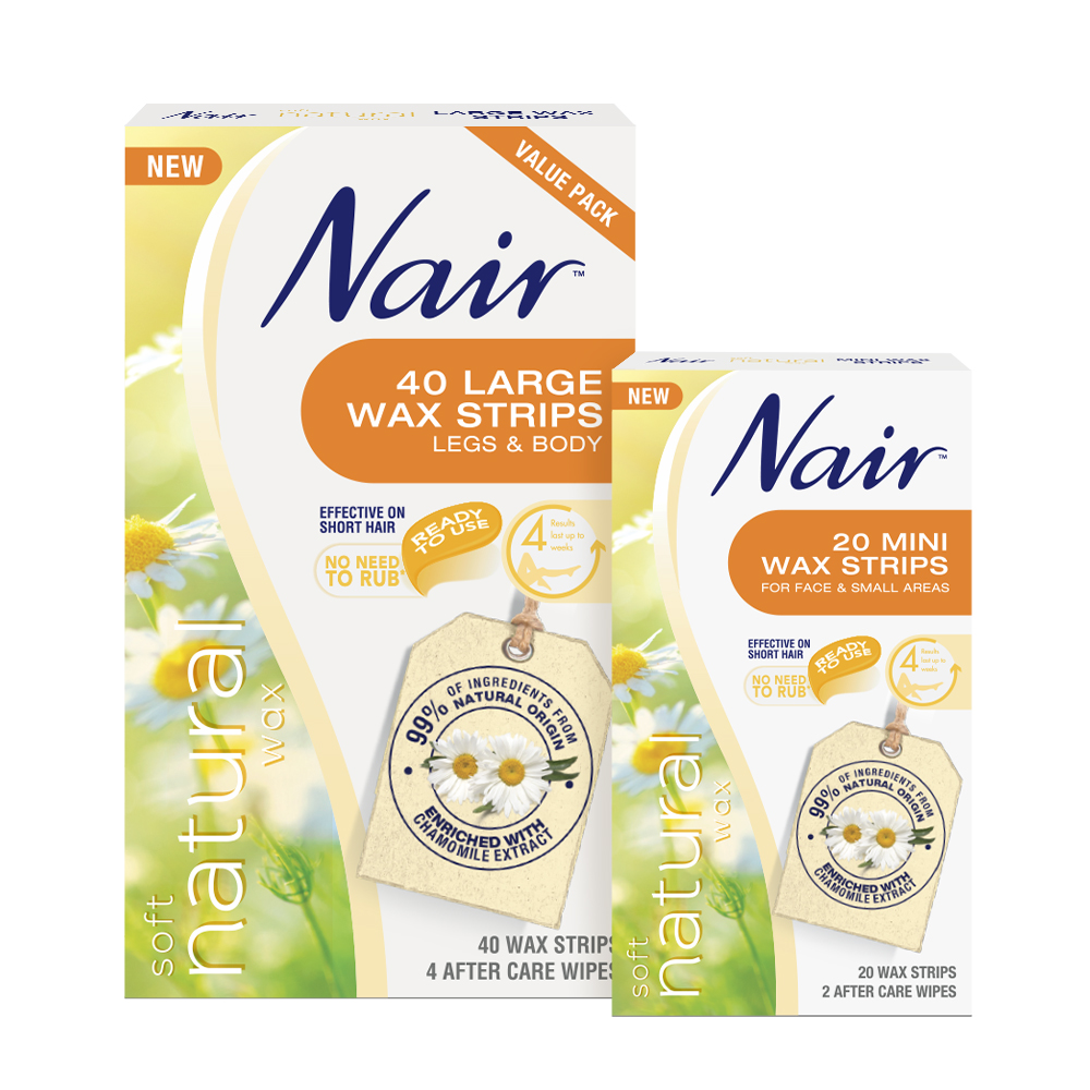 CHD15901 Wax Strip Images - Natural 1000x1000px Final Soft Natural Wax 20 Mini Strips