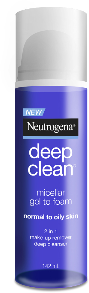 NeutrogenaC2AE20Deep20Clean20Micellar20Gel20to20Foam20Normal20to20Oily20Skin Deep Clean® Micellar Gel to Foam – Normal to Oily Skin