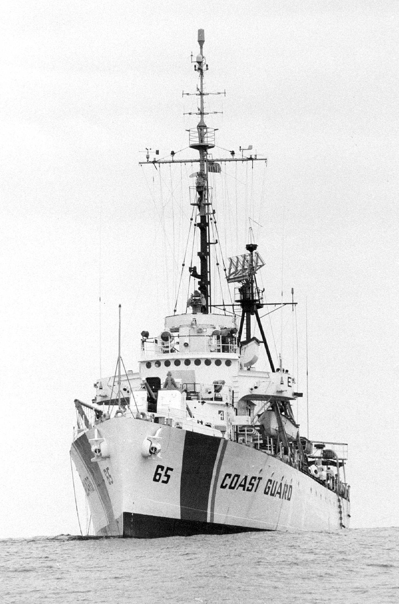 The Winona at Ocean Station NAN in November 1969.