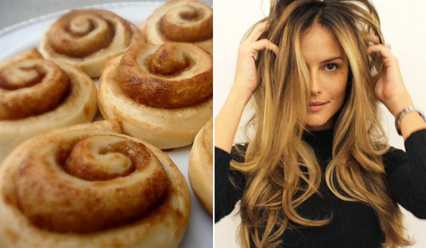 The newest delicious beauty trend – cinnamon swirl hair
