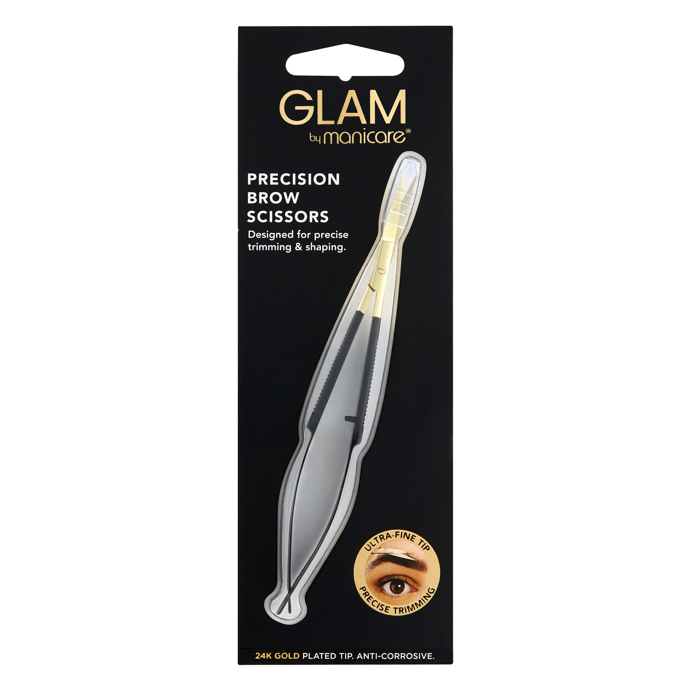 Glam by Manicare Precision Brow Scissors-1 Precision Brow Scissors