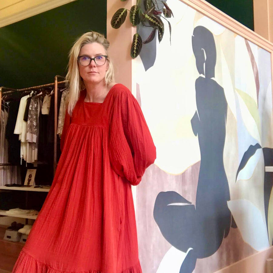 Jaime Jaynes, owner of Vespertine Boutique in Port Townsend.