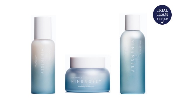 Minenssey Hydrating Cleansing Souffle, Dynamic Facial Essence and Quenching Aqua Cream
