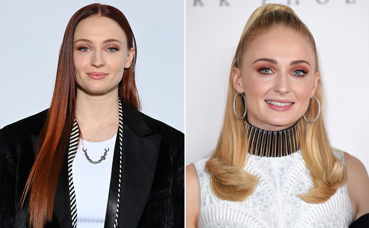 ﻿Sophie Turner natural hair colour
