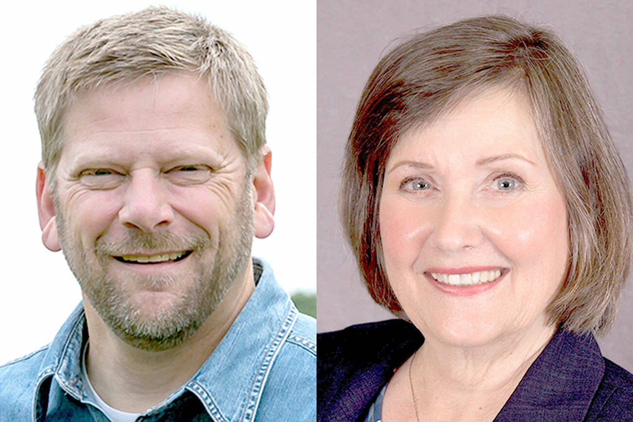 Mike Chapman, left, and Sue Forde.