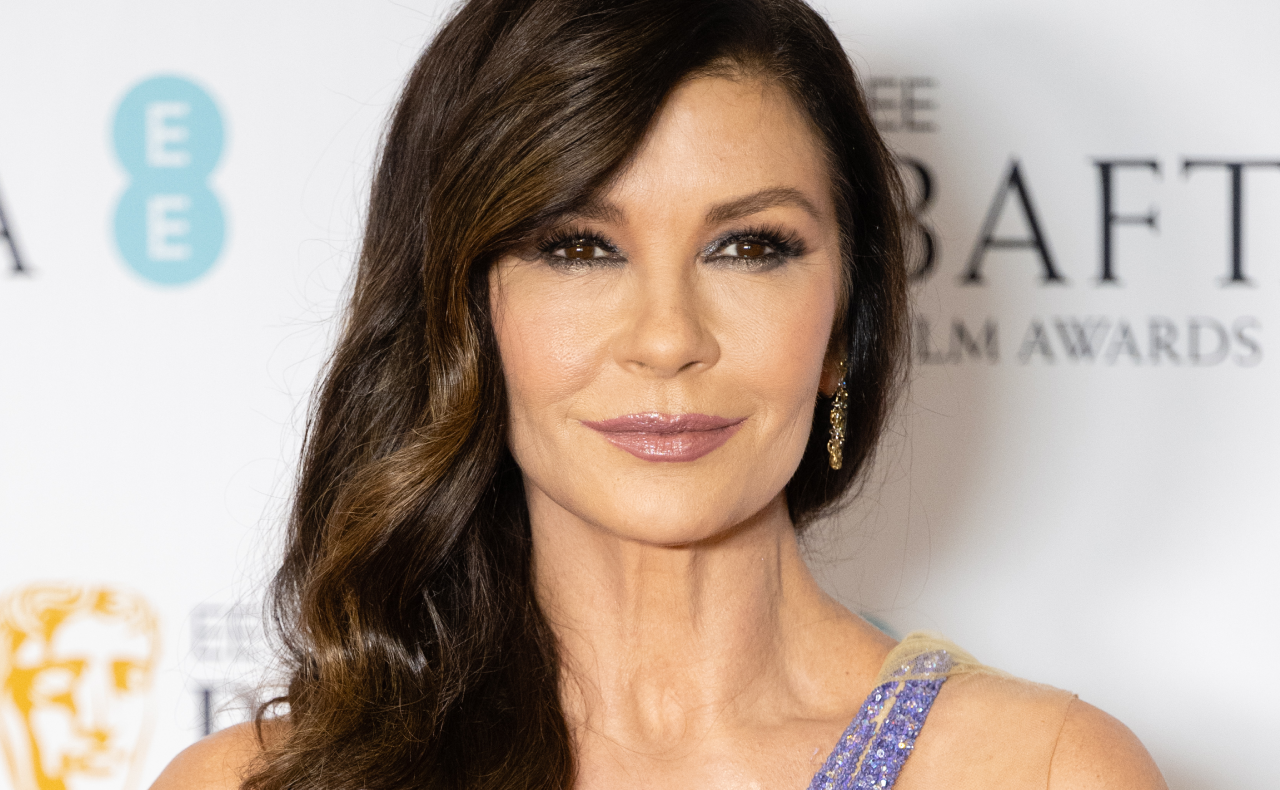Catherine Zeta-Jones Wore “Face Mousse” Instead of Highlighter To The BAFTAs