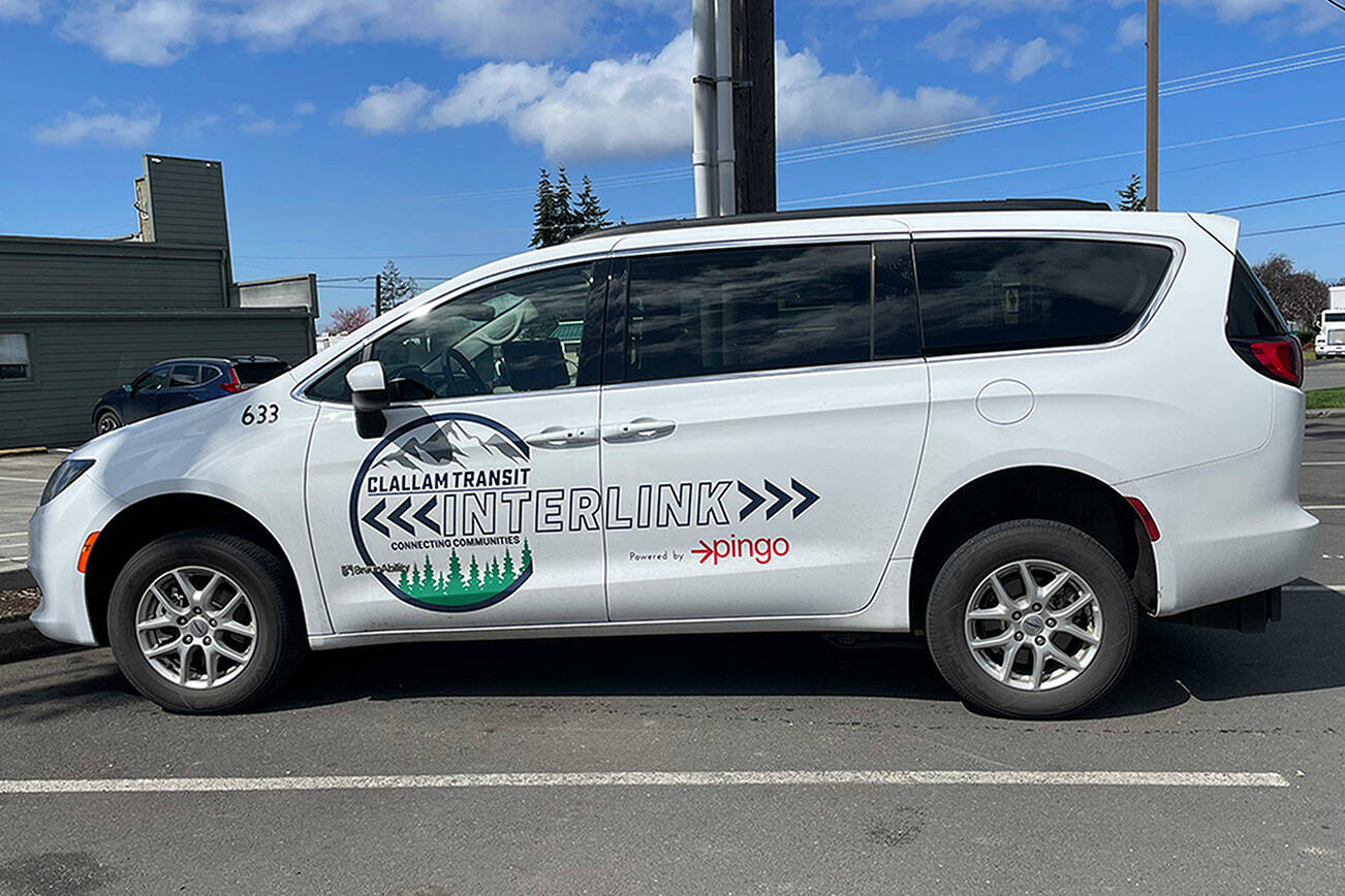 Ridership for Clallam Transit’s new Interlink vans has increased so much since December that leadership is looking to implement a second van that would report to pings for rides using the app “Ride Pingo.” (Matthew Nash/Olympic Peninsula News Group)