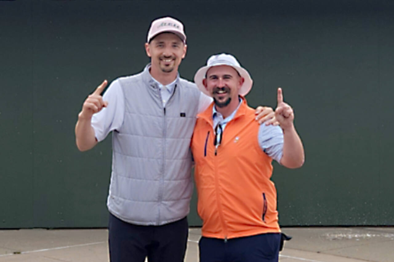 Sean O'Mera and Adam Columbia, both Sequim High School graduates, qualified for the Washington Men's Amateur Finals to be held at the end of June. O'Mera is a golf coach at Sequim High School while Columbia now lives in Lakewood. (Courtesy photo)