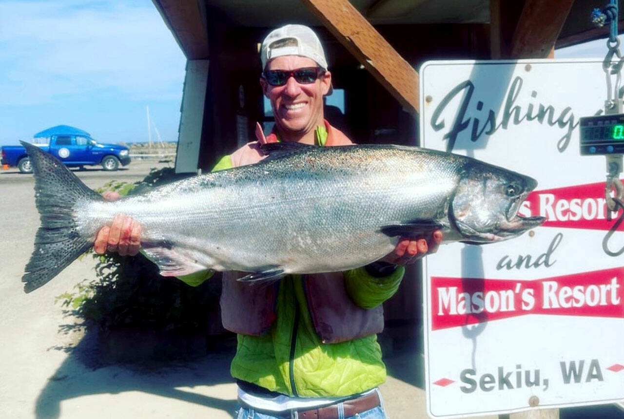 Mason's Resort
Sam Rutledge caught this good-sized king while fishing Marine Area 4 (Neah Bay) out of Mason's Resort.