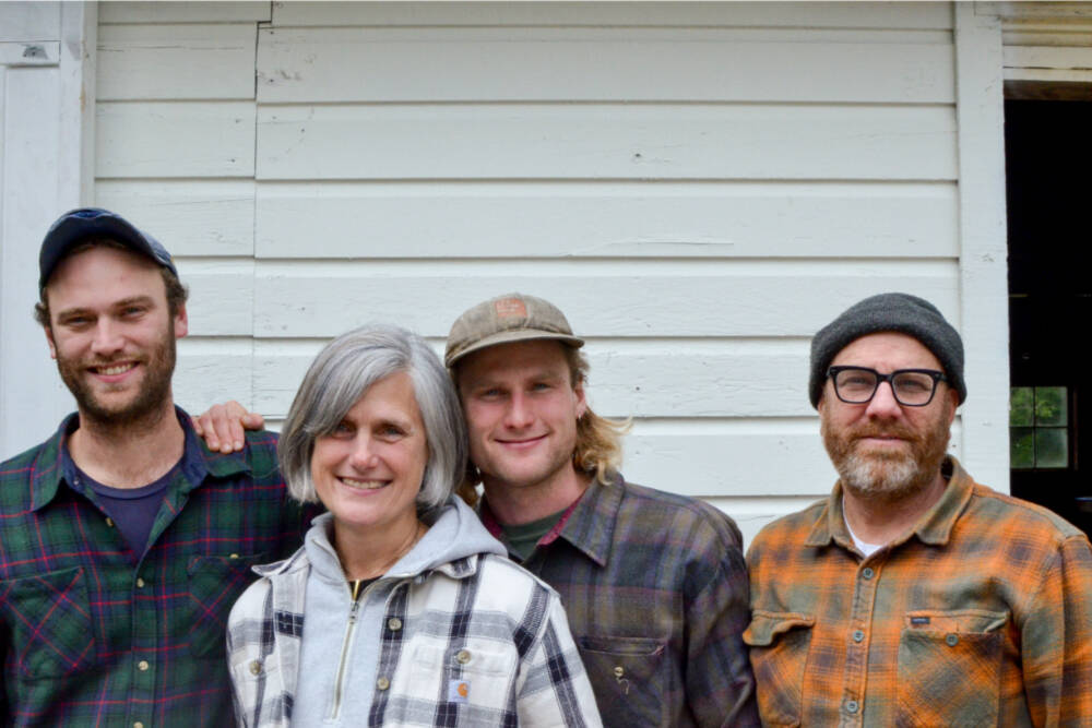 The De Koch family at the Quilcene Lantern on May 29. From left to right are Willem, Laurie, Bergen and Steve. (Elijah Sussman/Olympic Peninsula News Group)