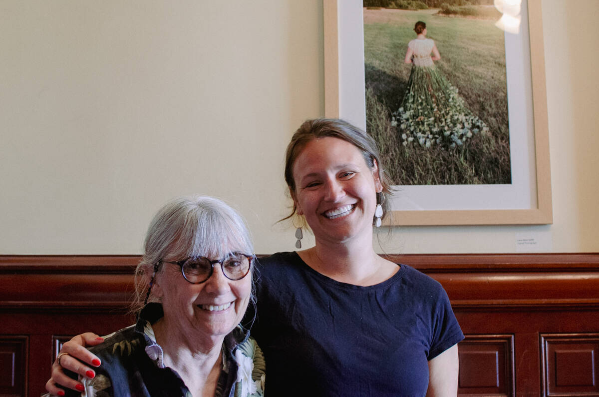 Jefferson County Historical Society board president Ann Welch, lef,) and director of development and communications Alexandra Toombs at the Museum of Art + History. (Elijah Sussman/Peninsula Daily News)