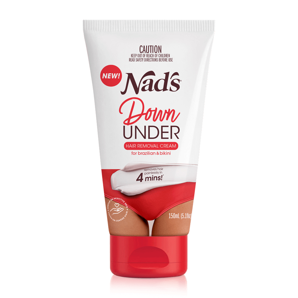 Nad’s Down Under Hair Removal Cream for Brazilian and Bikini bottle