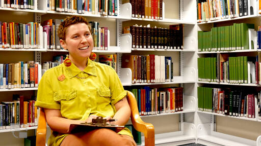 Jaiden Dokken, Clallam County’s first poet laureate, will wrap up their term in March. Applications for the next poet laureate position, which will run from April 2025 to March 2027, are open until Dec. 9. To apply, visit NOLS.org/NextPoet. (North Olympic Library System)