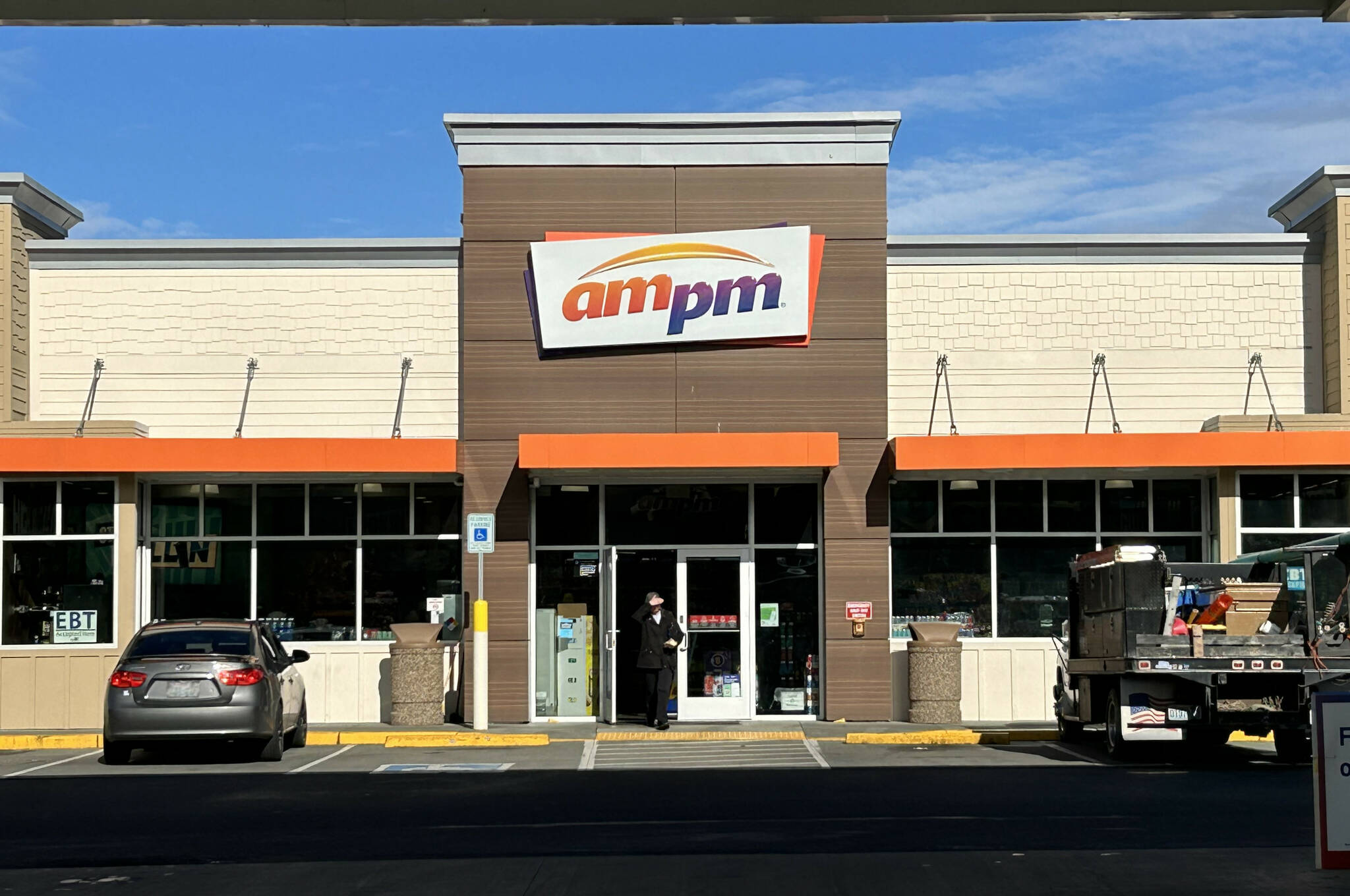 Two men are now serving prison time for beating an employee last October at the AM/PM in Carlsborg and attempting to take his wallet. Joshua Pulliam, 28, pleaded guilty on Dec. 18 to conspiracy to commit first-degree burglary and will serve a year in prison, while Julian Treat, 30, pleaded guilty Jan. 21 and was sentenced to two years in prison. (Matthew Nash/Olympic Peninsula News Group)