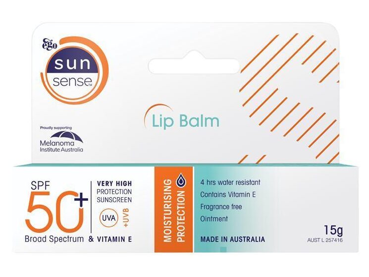 sunsense spf50+ lip balm chemist warehouse
