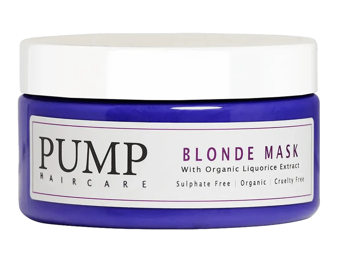pump blonde mask
