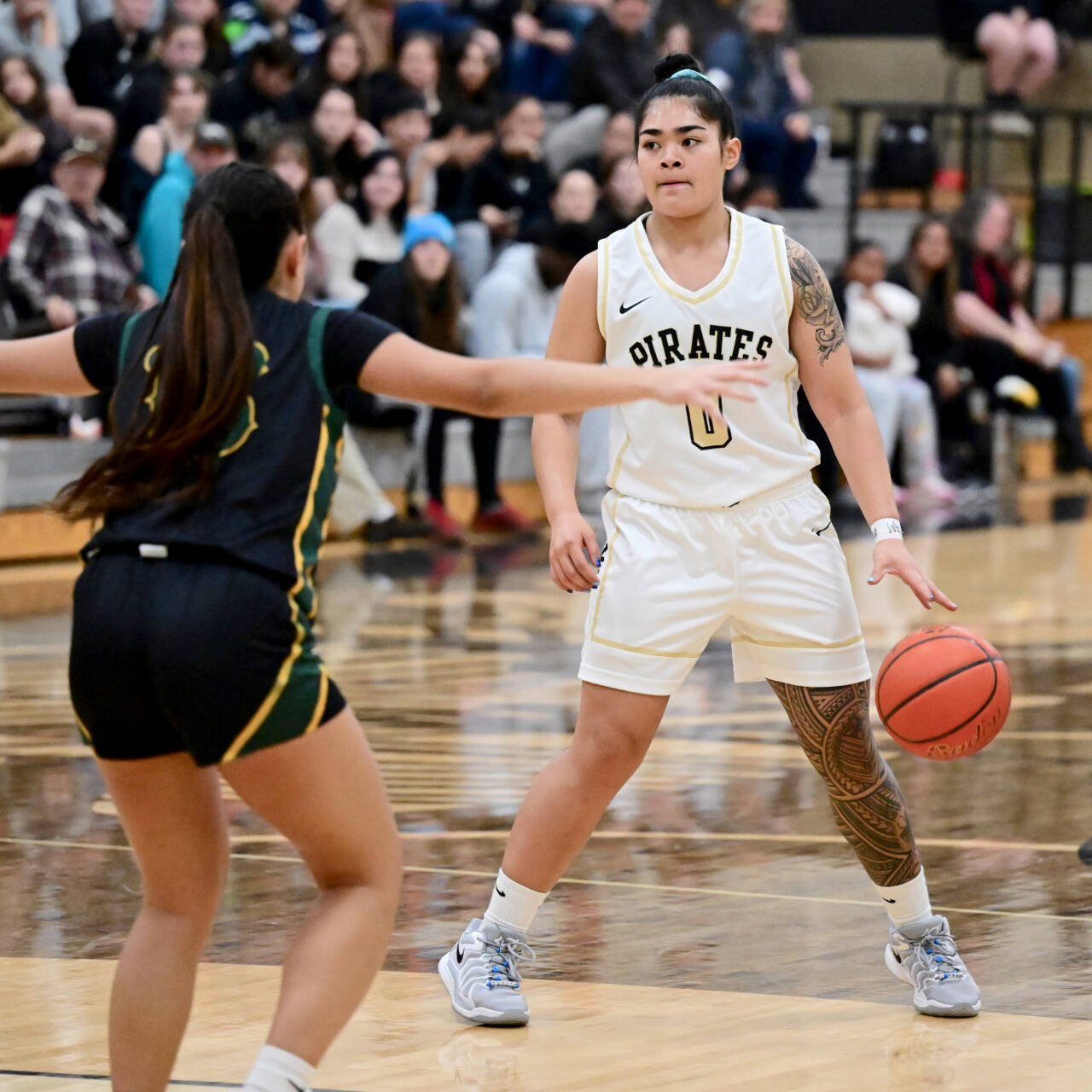 Peninsula College’s Ciera Tugade Agasiva made the all-North first team. (Jay Cline/Peninsula College)