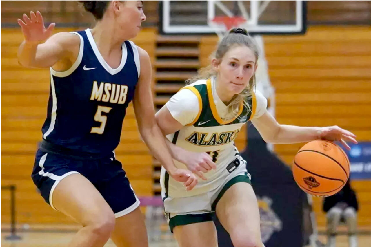 Port Angeles’ Millie Long, now playing for Alaska-Anchorage, was named Monday to the D2CCA All-West Region First Team in women’s basketball. (University of Alaska-Anchorage)