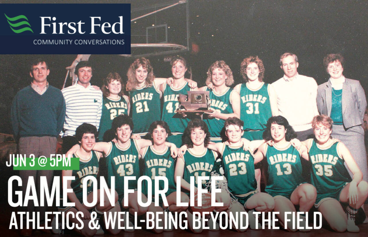 Leigh Morgan and the 1986 Port Angeles girls basketball team finished second on the state. Morgan will be the moderator of a “Game On For Life” event at the Port Angeles Field Arts and Events Hall on June 3.