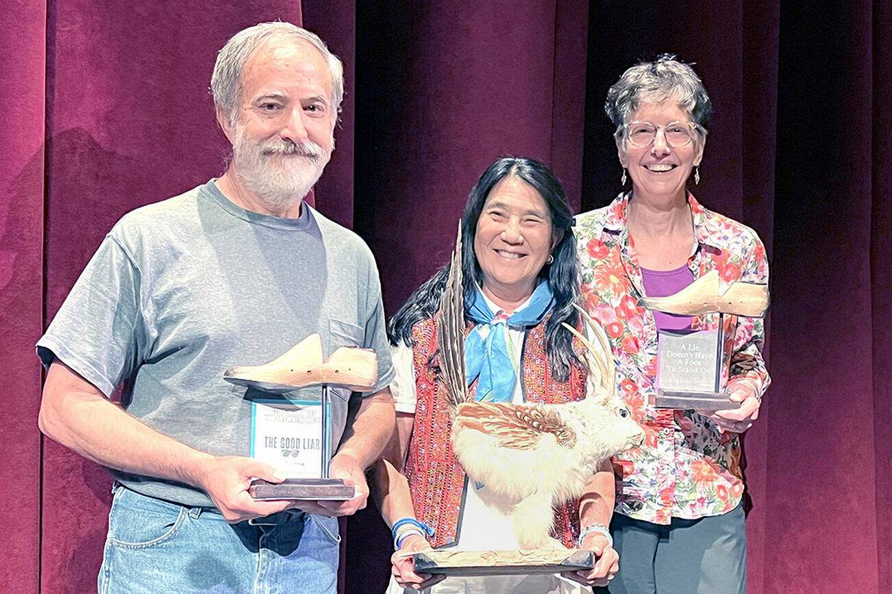 Ken DeBuc, Toby Anderson and Anne Rutherford won the 2024 Liar’s Contest.