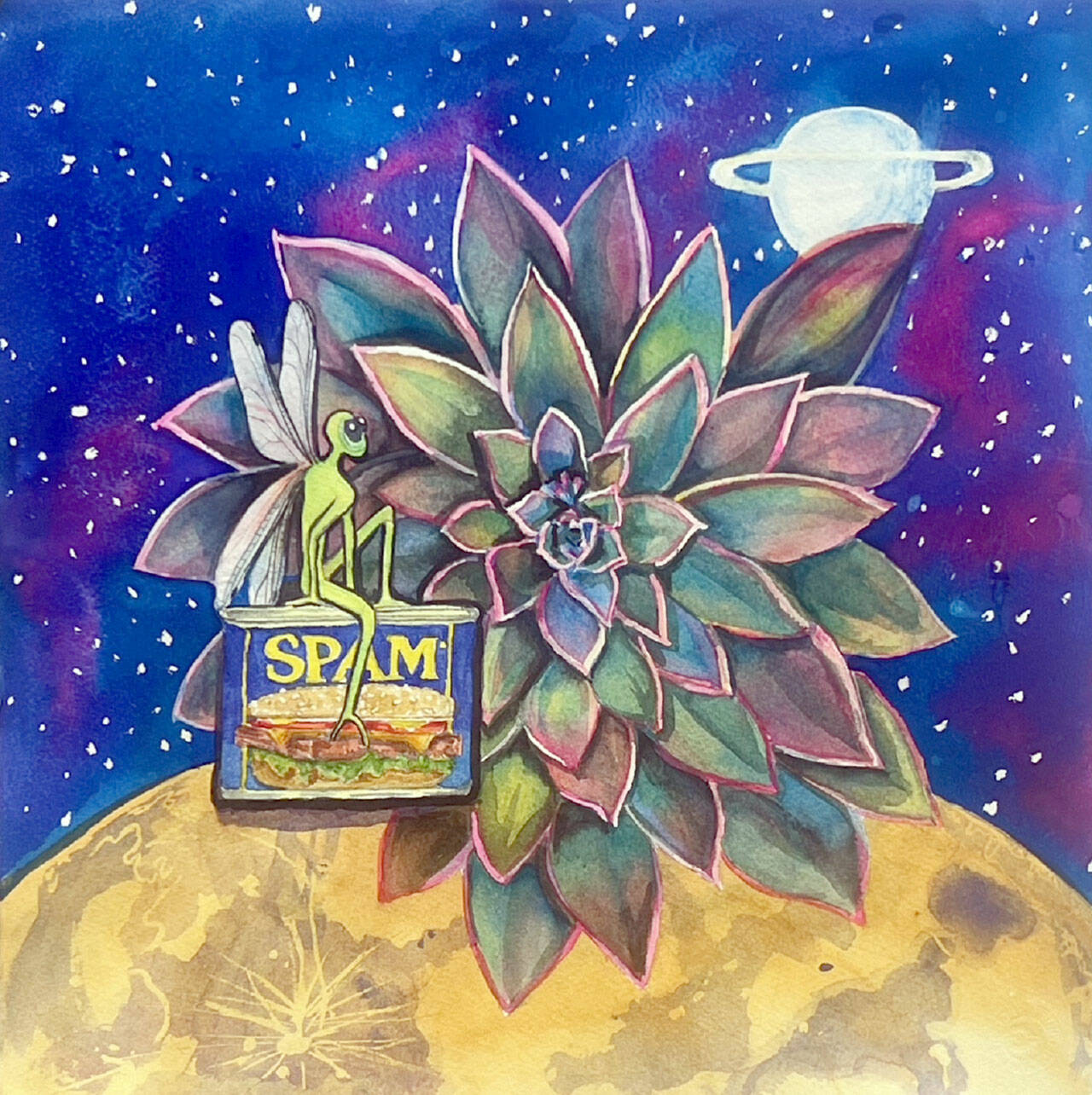 Denice Craig Tweedy’s “Space Jam” will be on exhibit at the Bay Club in Port Ludlow throughout July and August.