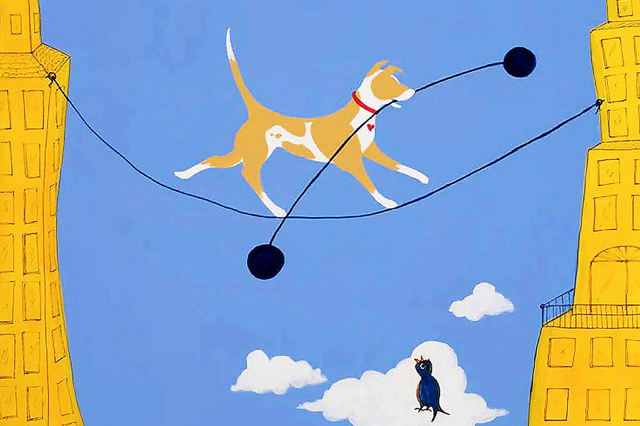 “Find a Balance” by Corinne Humphrey of Port Townsend is among 33 artworks newly installed at Jefferson Healthcare hospital. (Northwind Art)