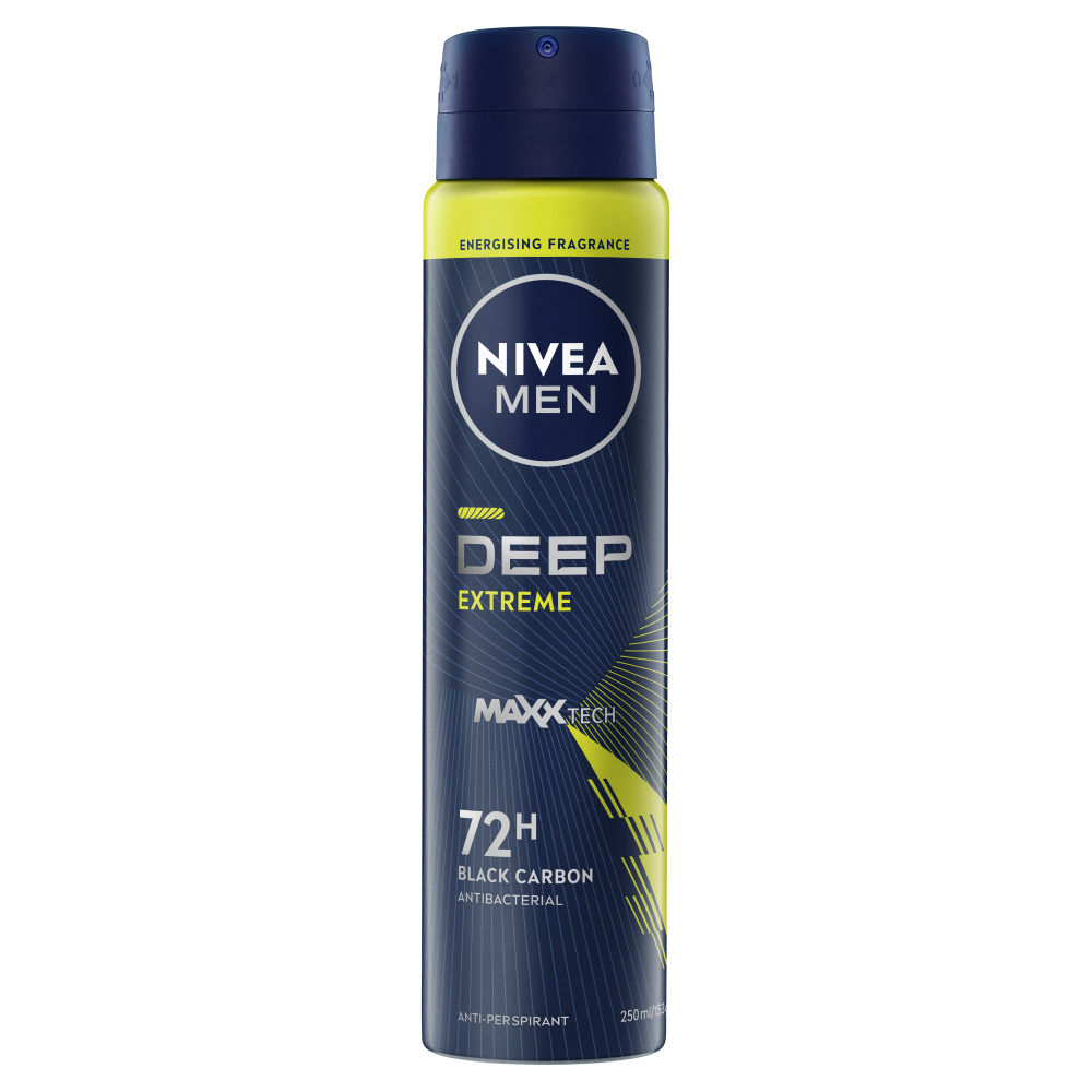 NIVEA MEN Deep Extreme Aerosol 250mL NIVEA MEN Deep Extreme Aerosol 250mL