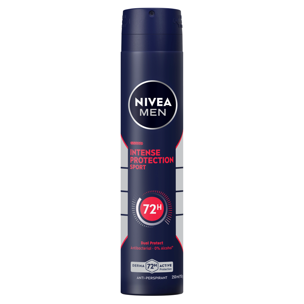 NIVEA MEN Intense Protection Sport Anti-Perspirant Aerosol 250ml NIVEA MEN Intense Protection Sport Anti-Perspirant Aerosol 250ml