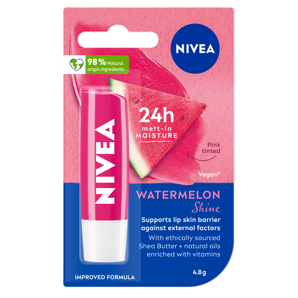 NIVEA Watermelon Shine Lip Balm 4.8g