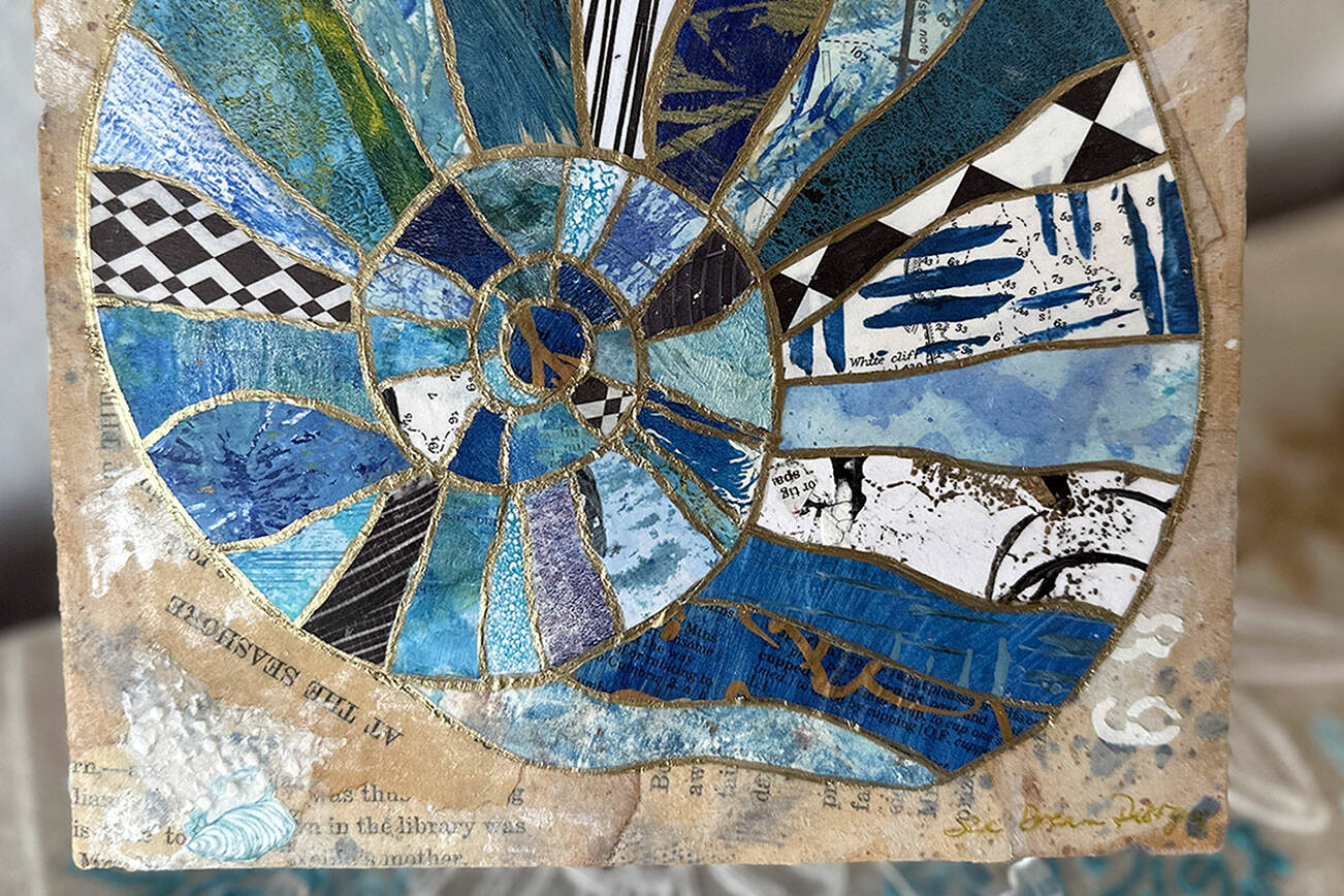 Julie Hembree’s “Blue Nautilus” will be on display at the Blue Whole Gallery during Friday’s Art Walk in Sequim.